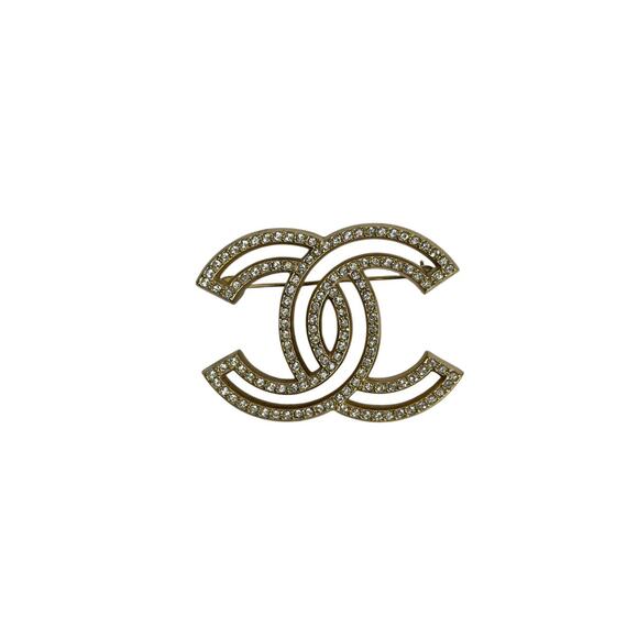 Chanel CC Crystal Brooch - Picture 1 of 6